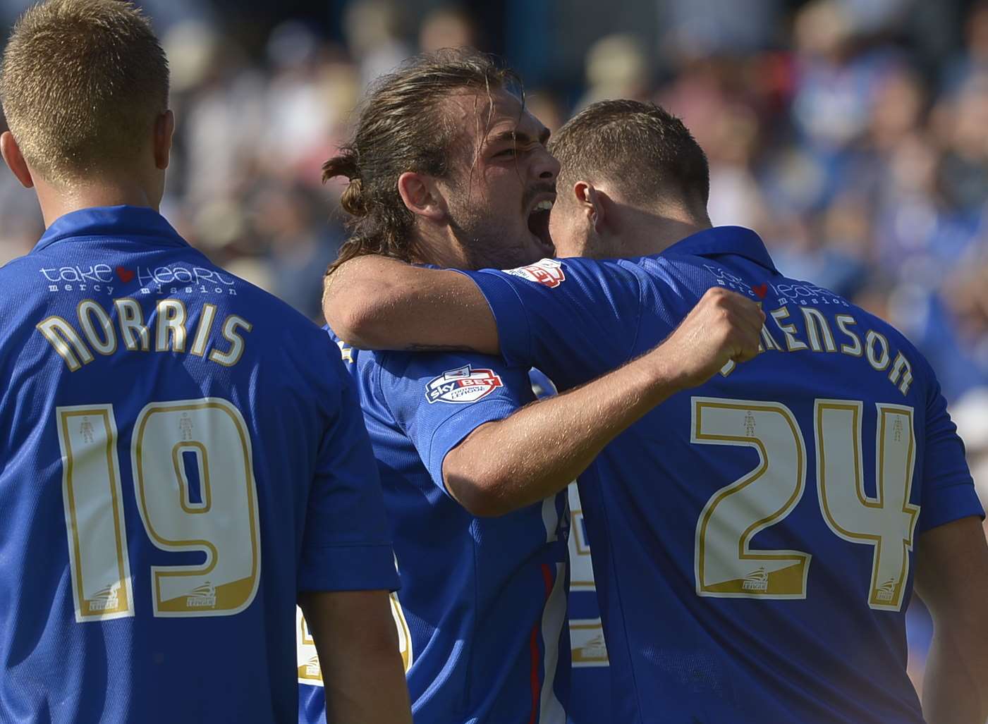 Bradley Dack celebrates his goal against Sheffield United Picture: Barry Goodwin