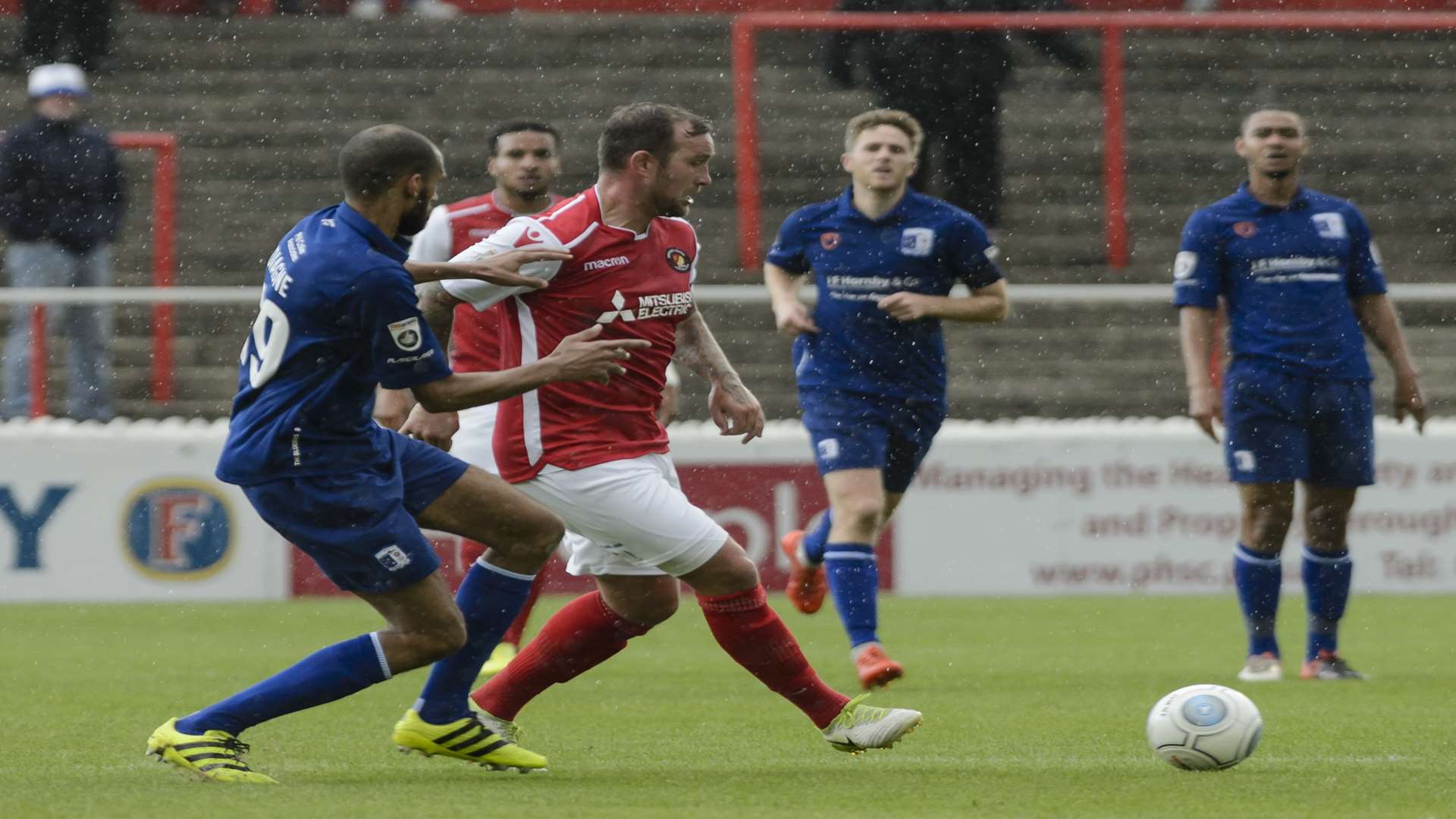 Danny Kedwell set up two of Ebbsfleet's three goals Picture: Andy Payton