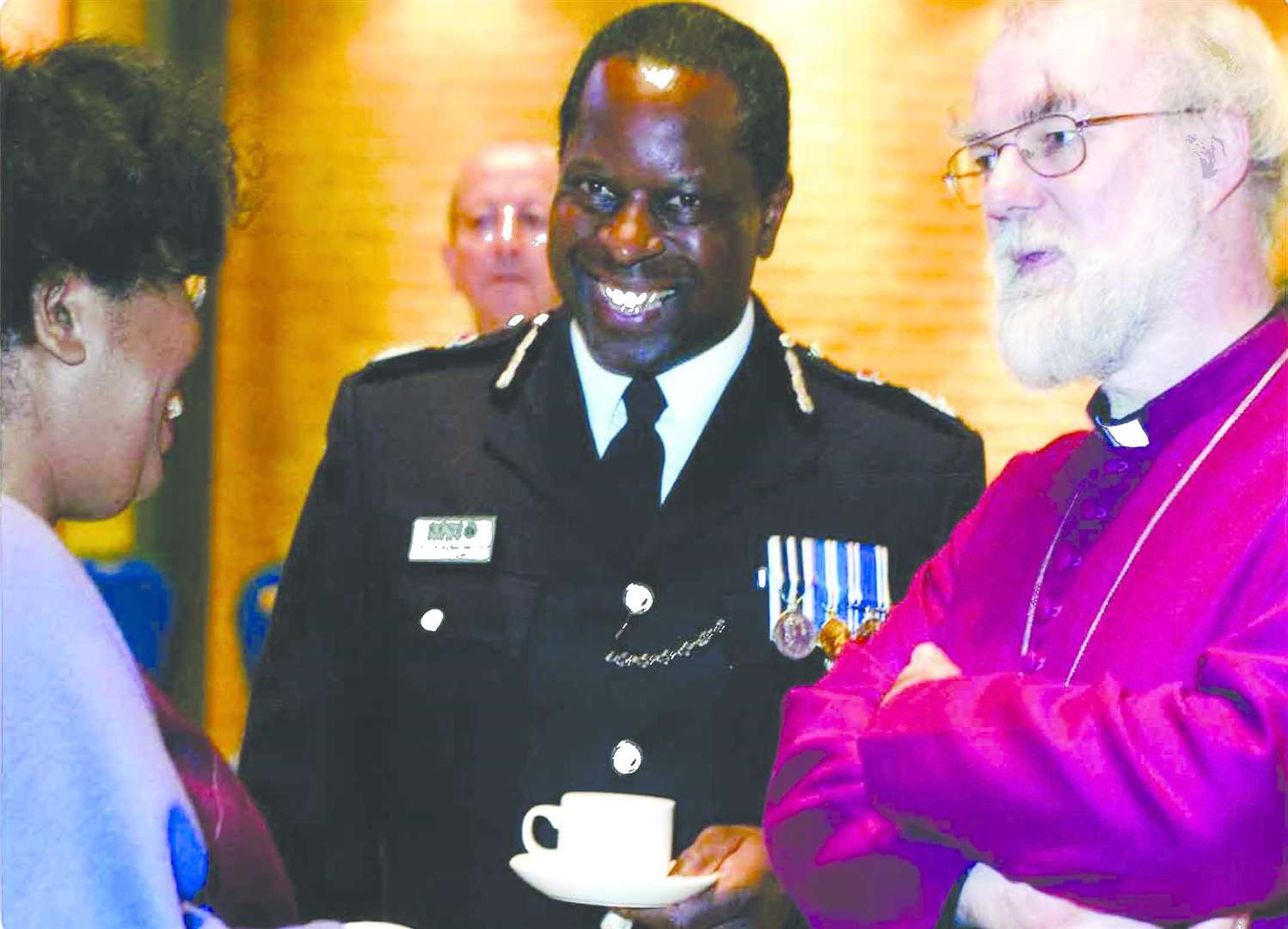 Michael Fuller alongside former Archbishop of Canterbury Dr Rowan Williams