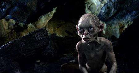 Gollum voiced by Andy Serkis in The Hobbit: An Unexpected Journey. Picture: PA Photo/Warner Bros. Pictures