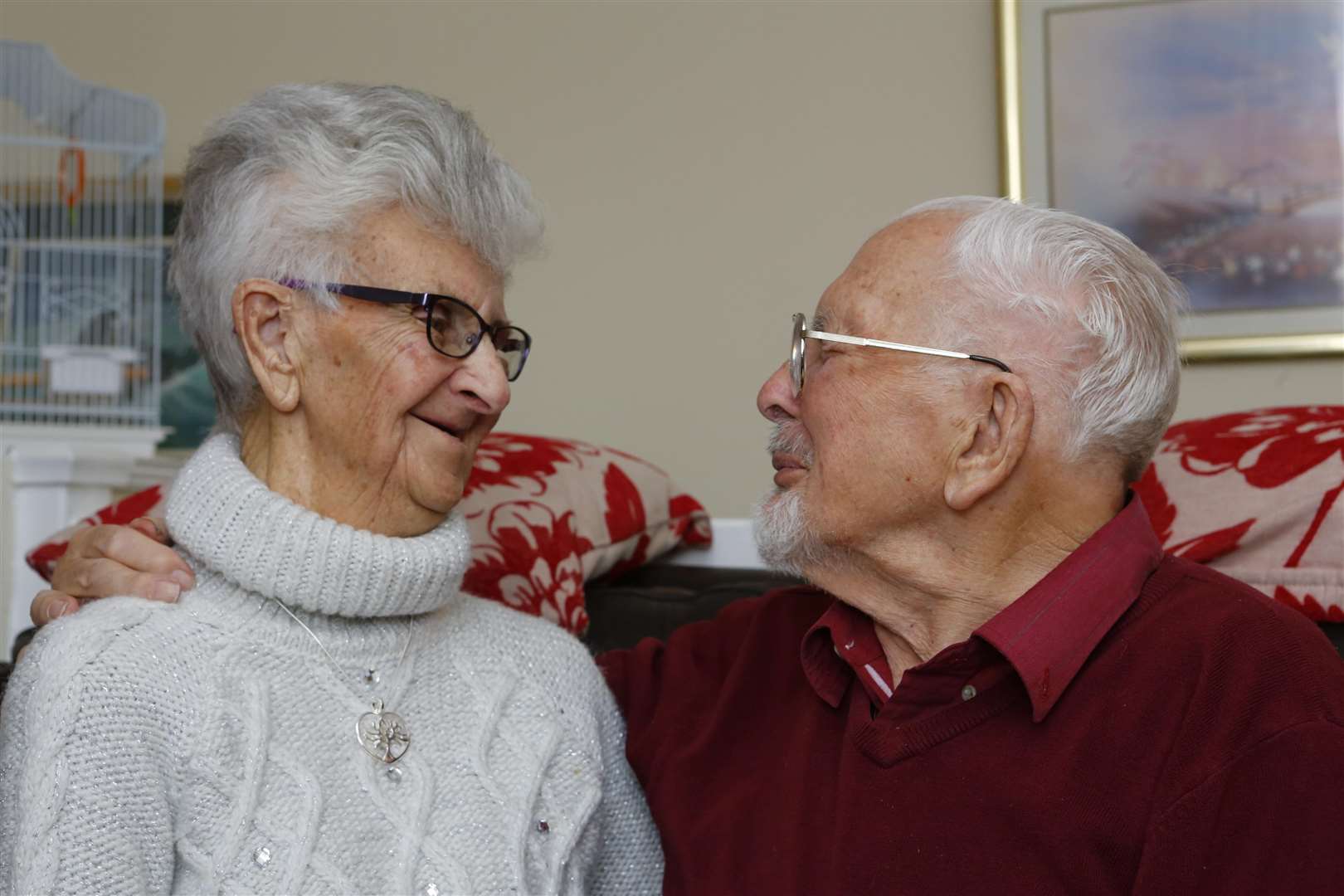 Irene Cowling, 89, and Frank Ramskill, 92, who are getting married