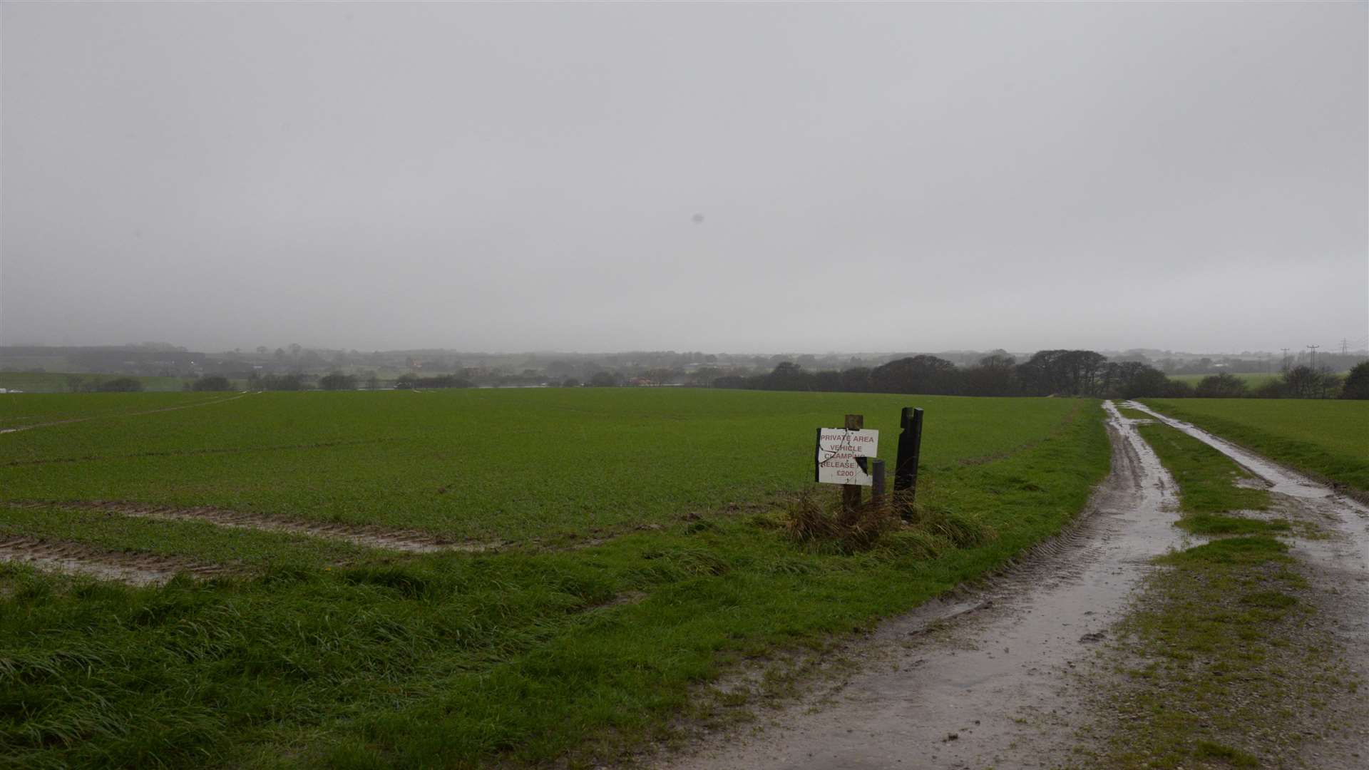 Fields around Stanford which have been earmarked for the lorry park