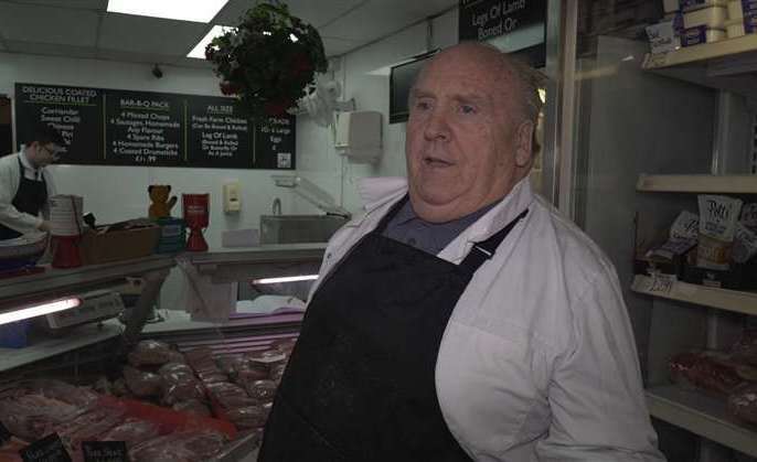 Popular butcher Denis Hill has passed away