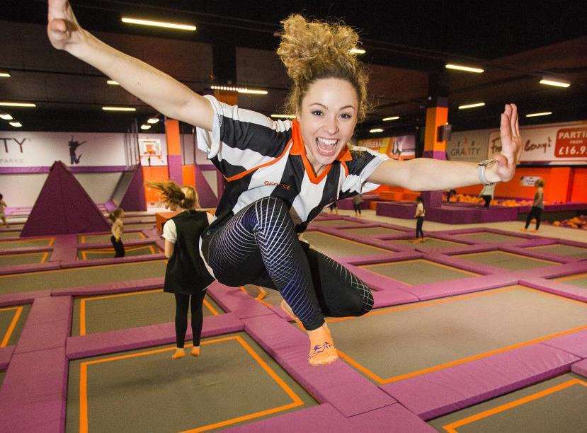 The GraVity trampoline park at Bluewater was closed. Stock image