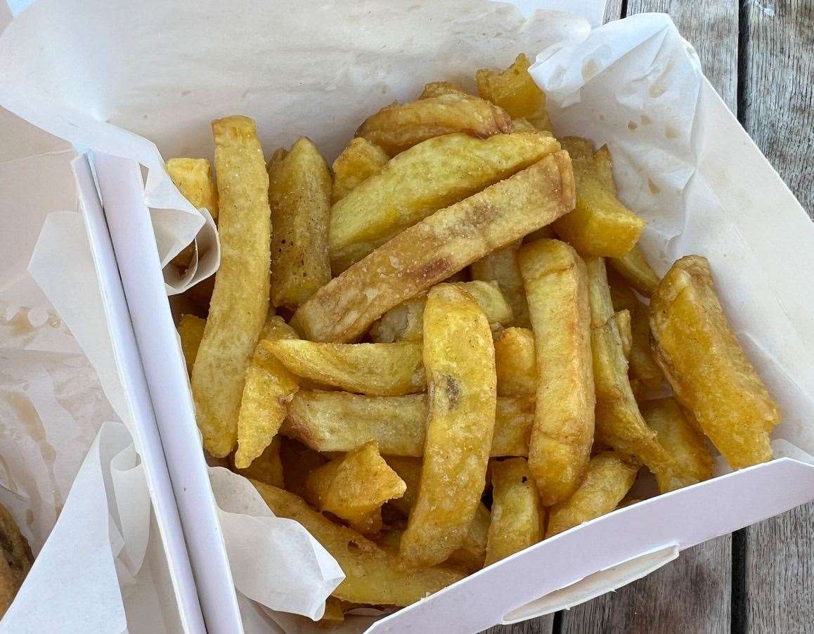 The chips looked a tad disappointing - but looks, as is so often the way, can be deceiving