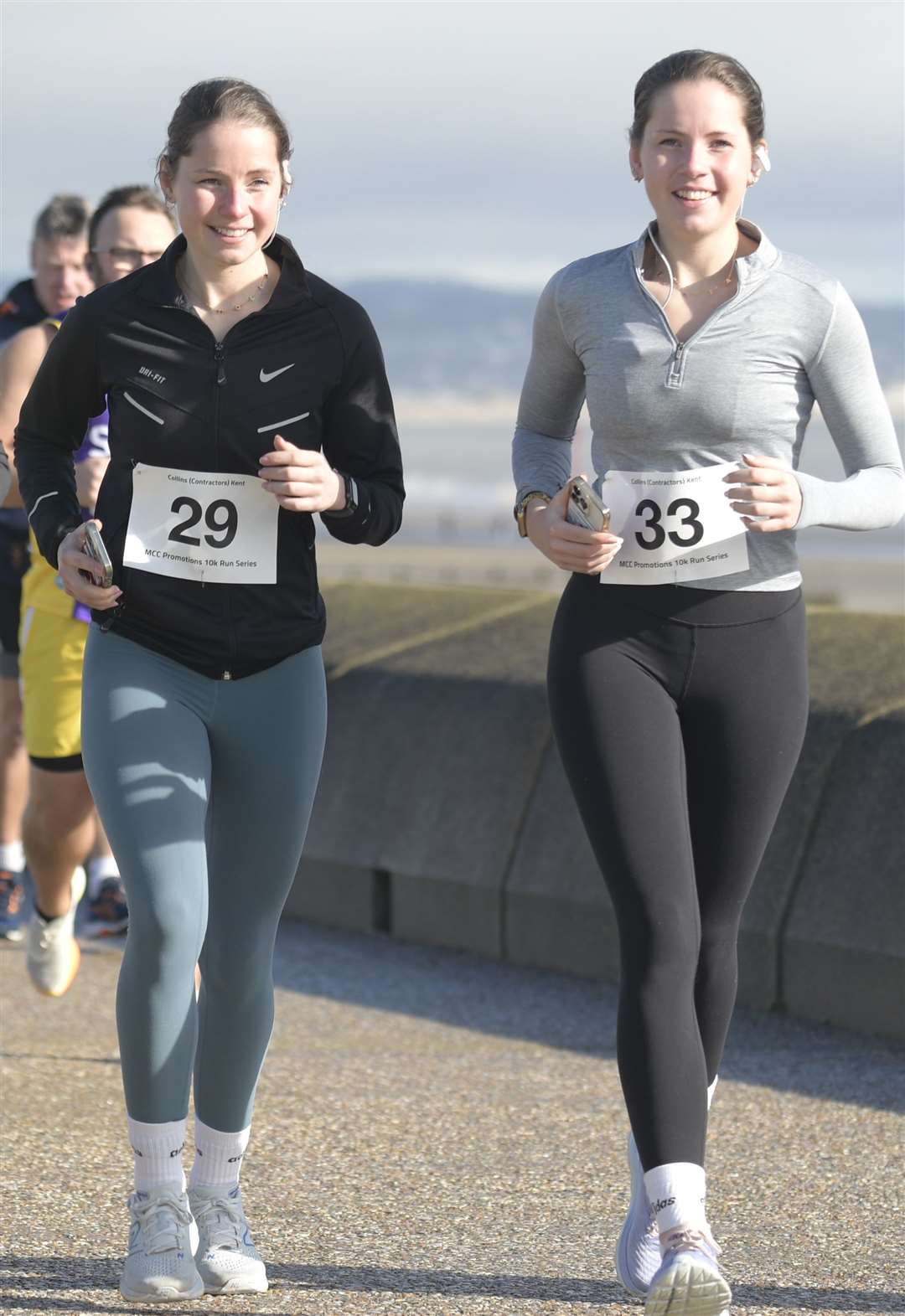 Holly Copley (No.29) and Olivia Copley (No.33) finished 33rd and 31st. Picture: Barry Goodwin