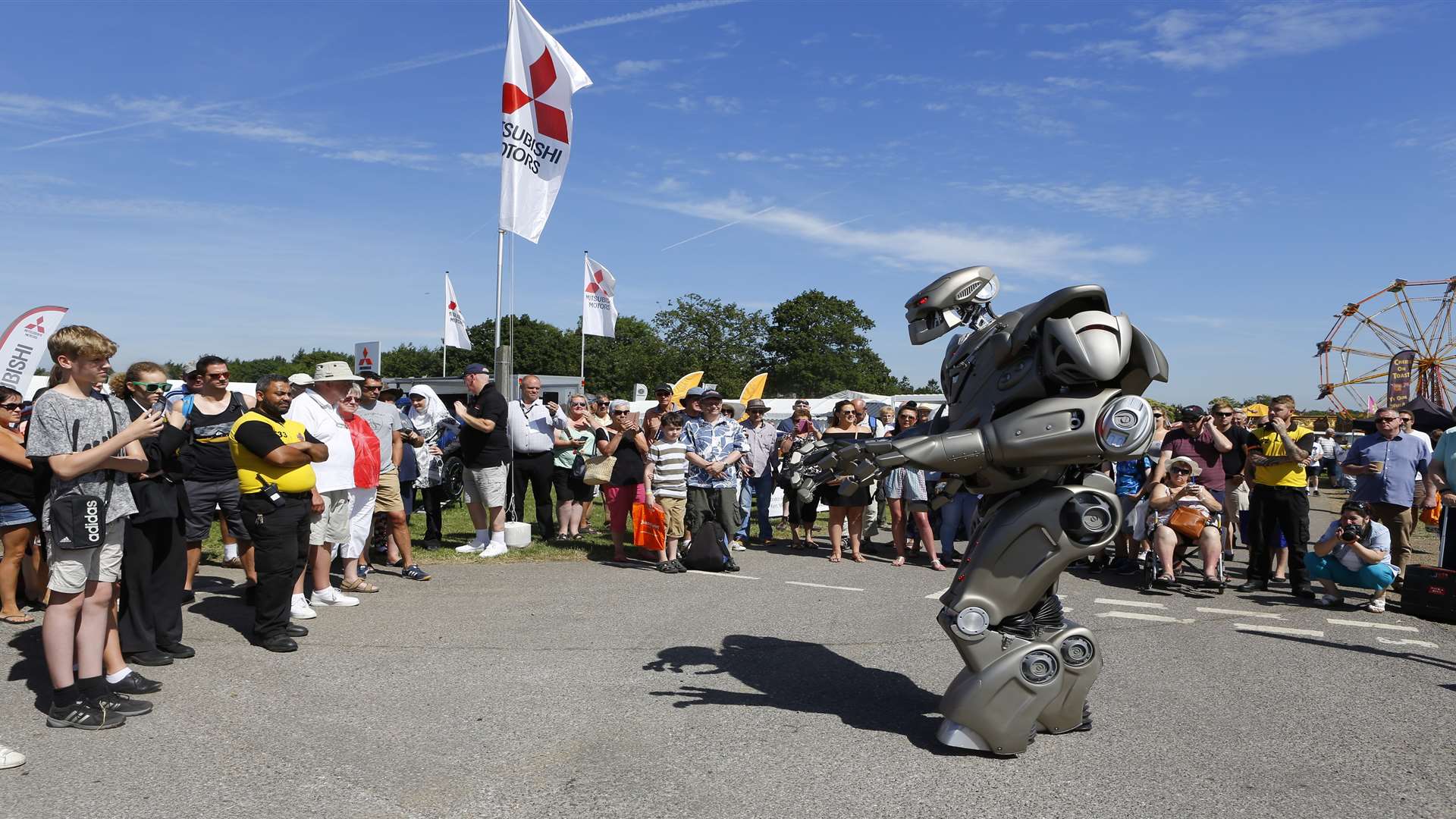 Titan the Robot entertains the crowds at the County Show