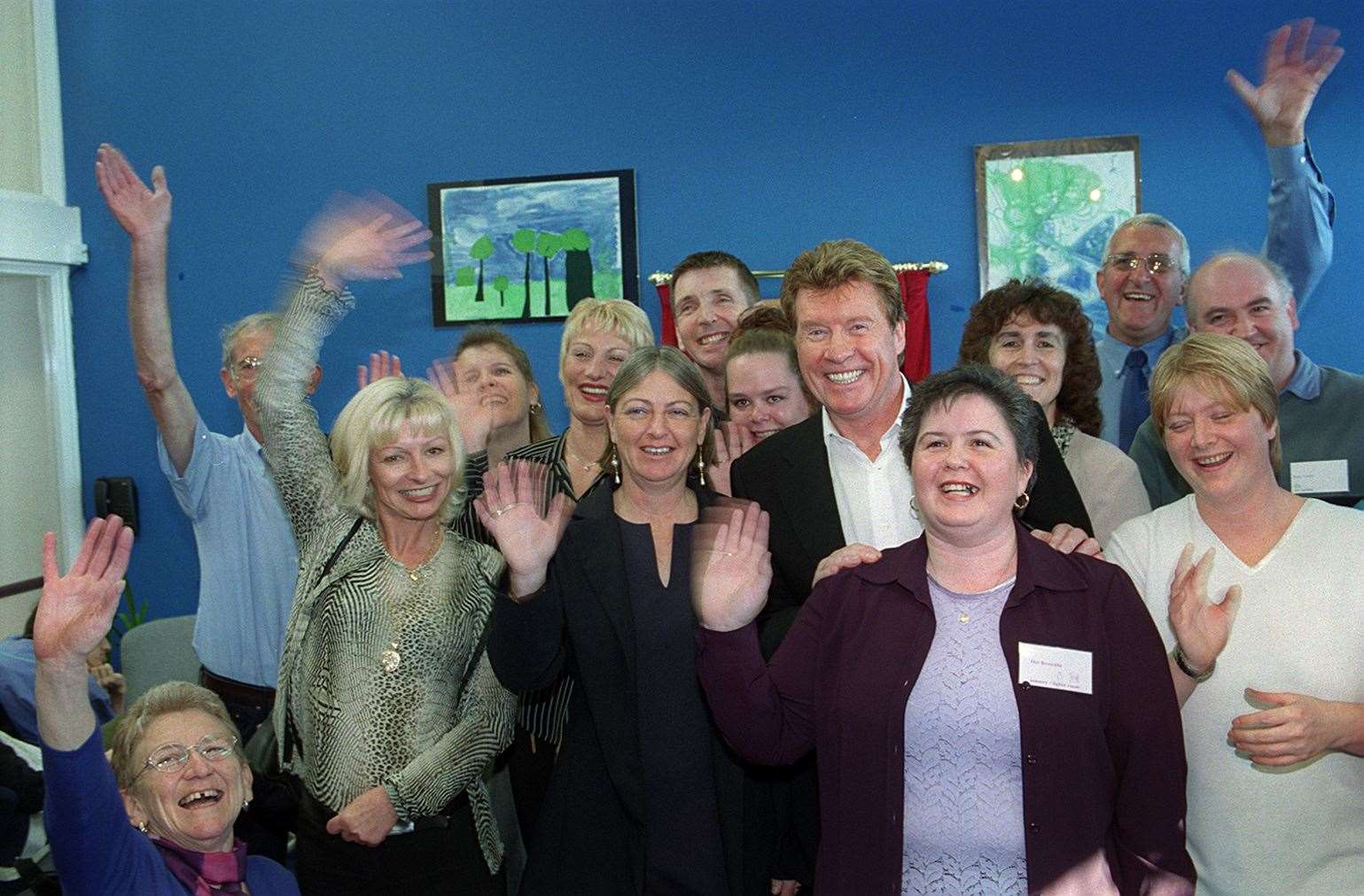 Ann Everett, pictured bottom left, invited West End star Michael Crawford to return to the Island to open the Crawford Centre which she managed, in November 2001. Picture: Kent Messenger Group