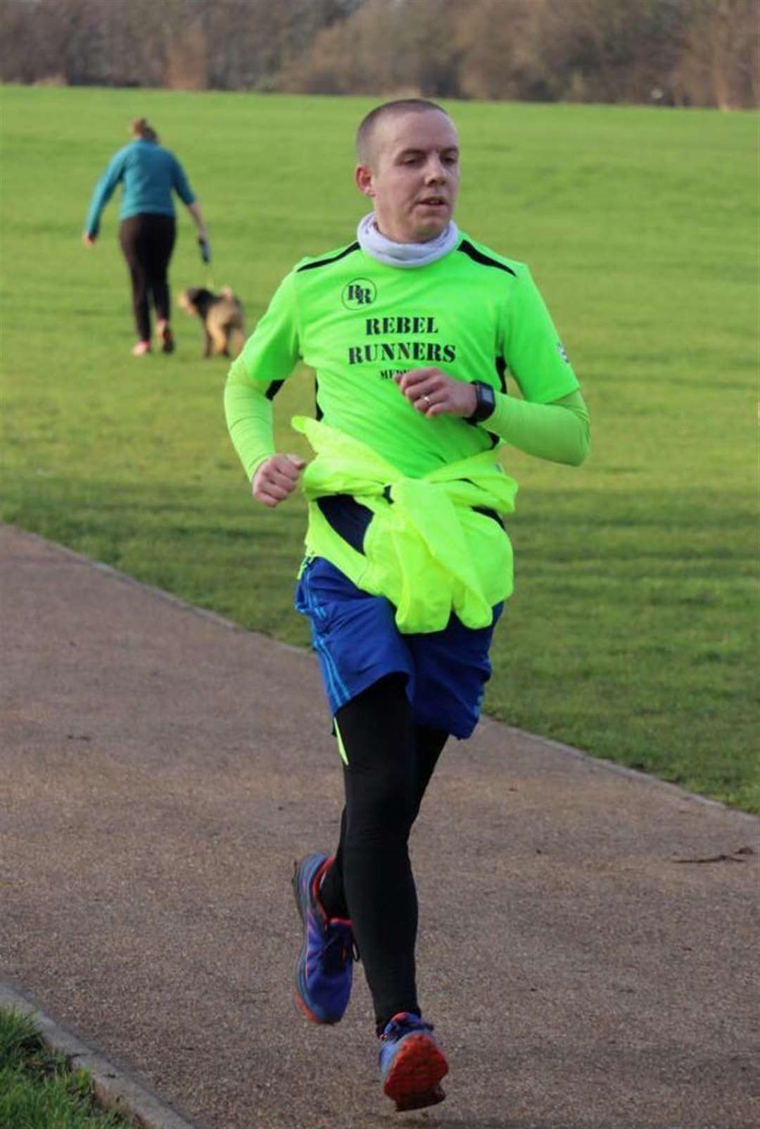 Lee Allen from Queenborough has committed himself to running for three years without a break to raise money for charity
