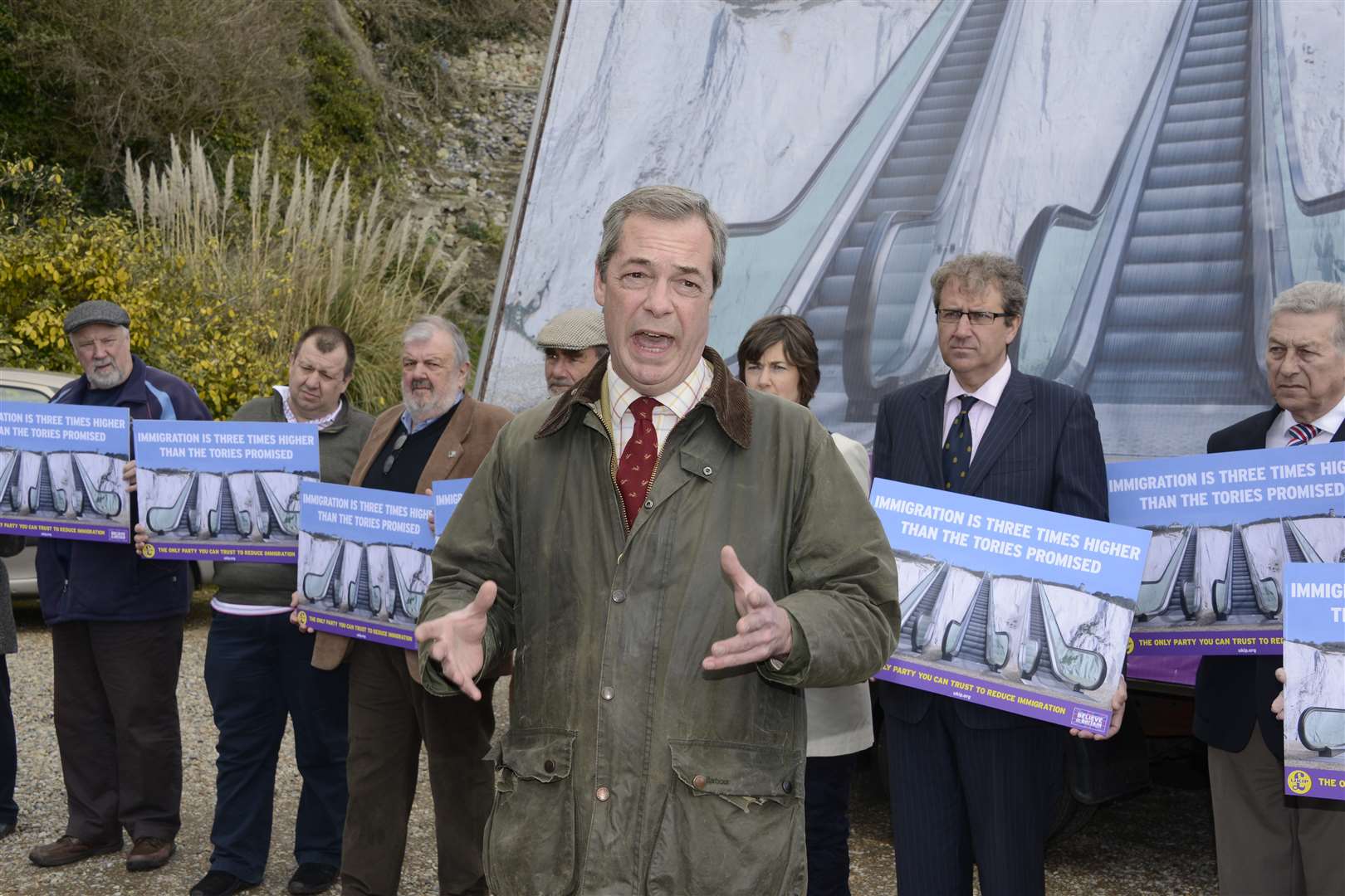 Nigel Farage kicks off his election campaign in Dover