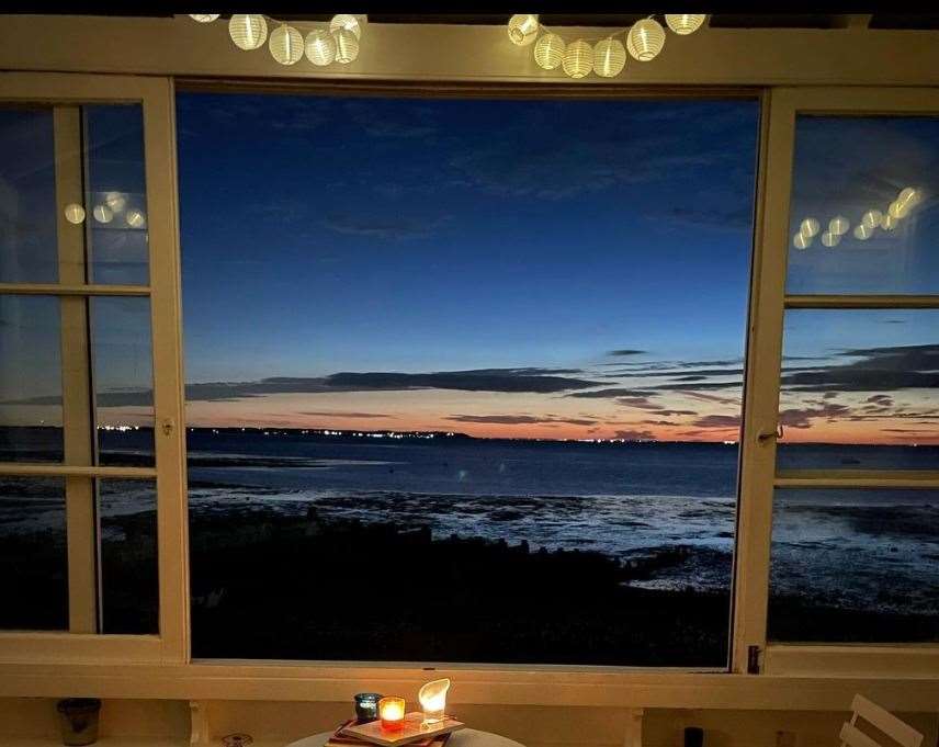 The couple's holiday accommodation provided breathtaking sea views. Picture: @laurenpaul8/Instagram