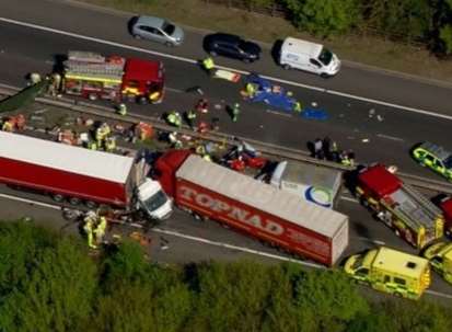 The scene of the accident Picture: ITV Meridian