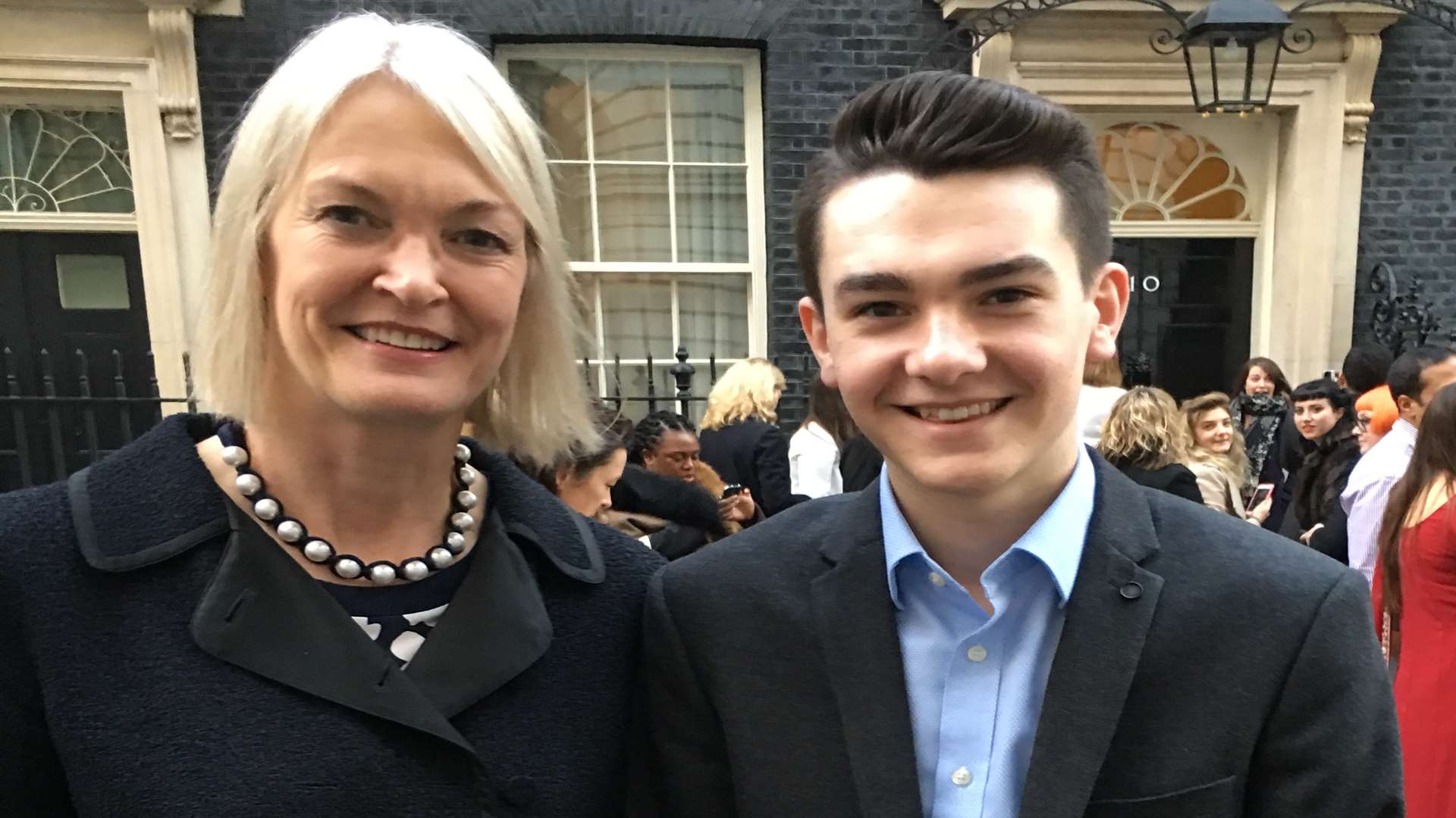 Ben Towers with Small Business Minister Margot James