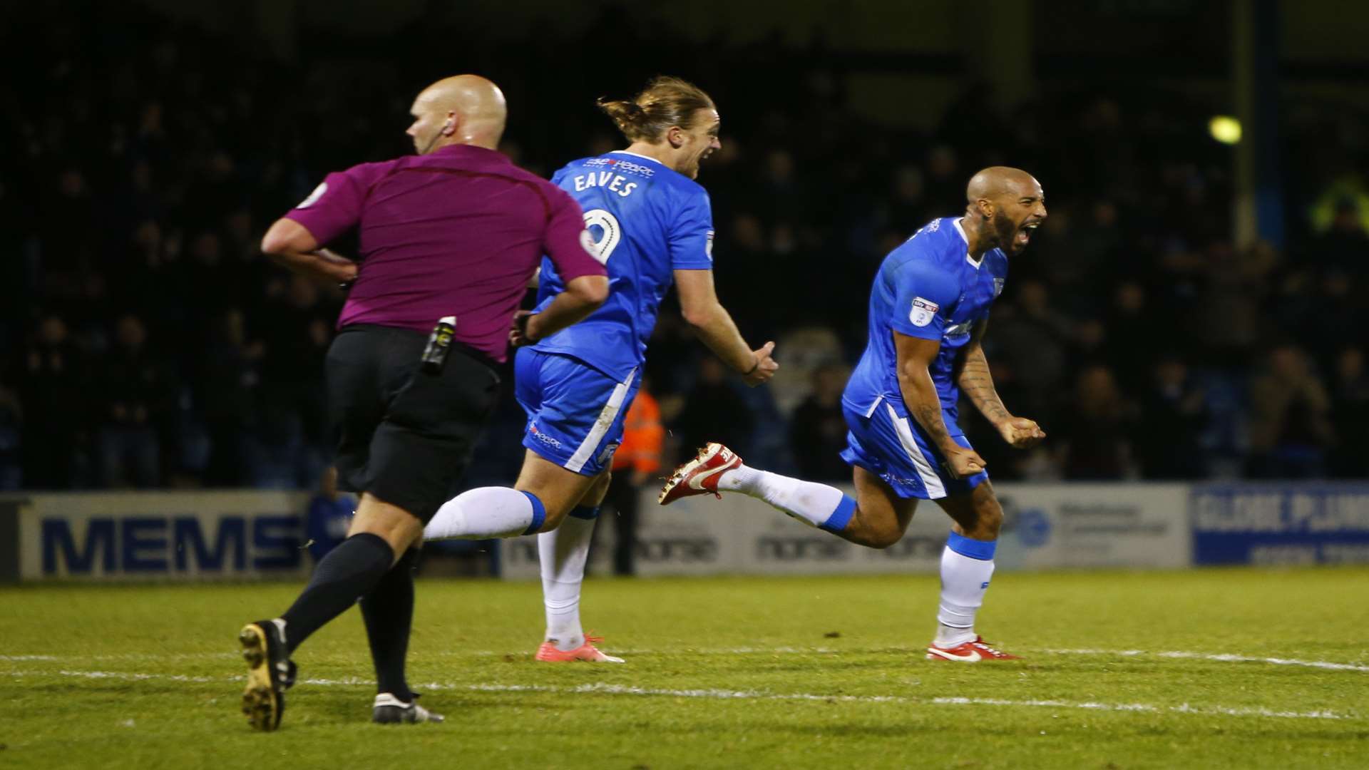 Delight for Josh Parker after his equaliser with six minutes left Picture: Andy Jones