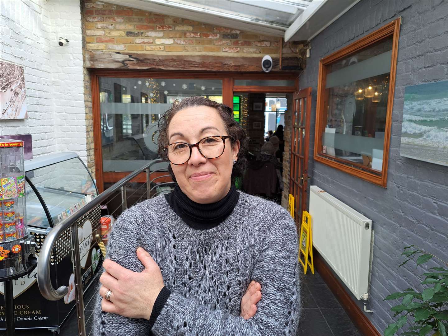 Sandra Malho, boss of La Salle Verte café in Cannon Street, Dover