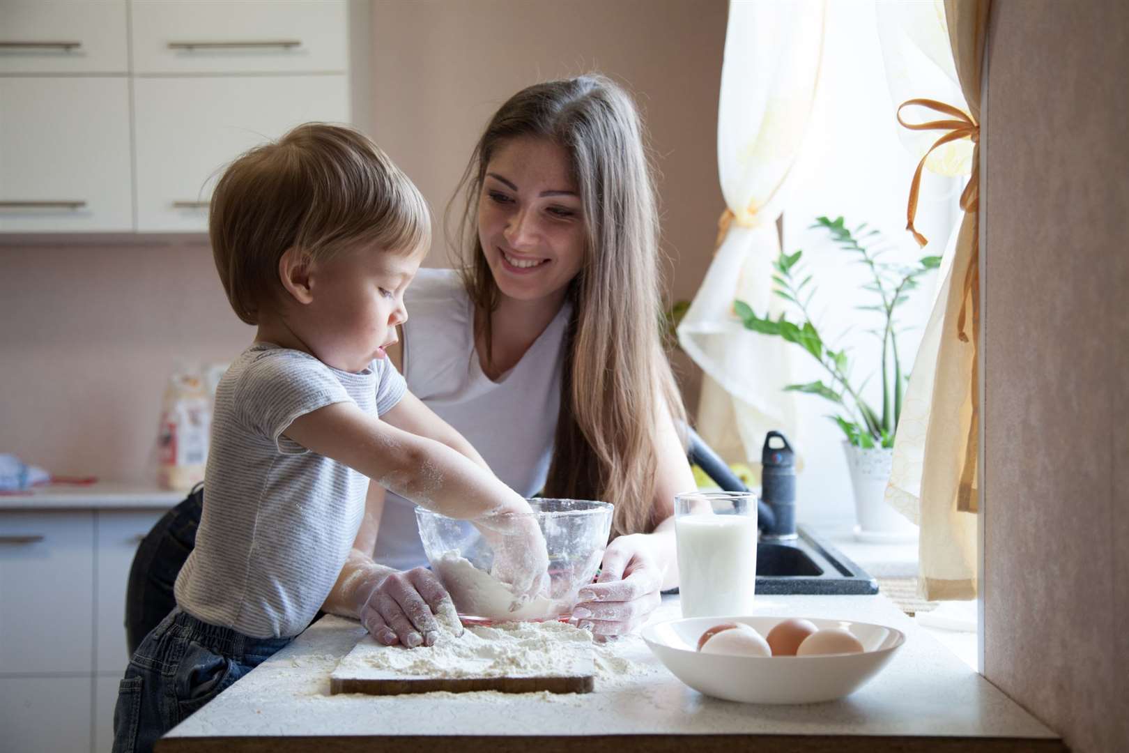 Children love to bake at home