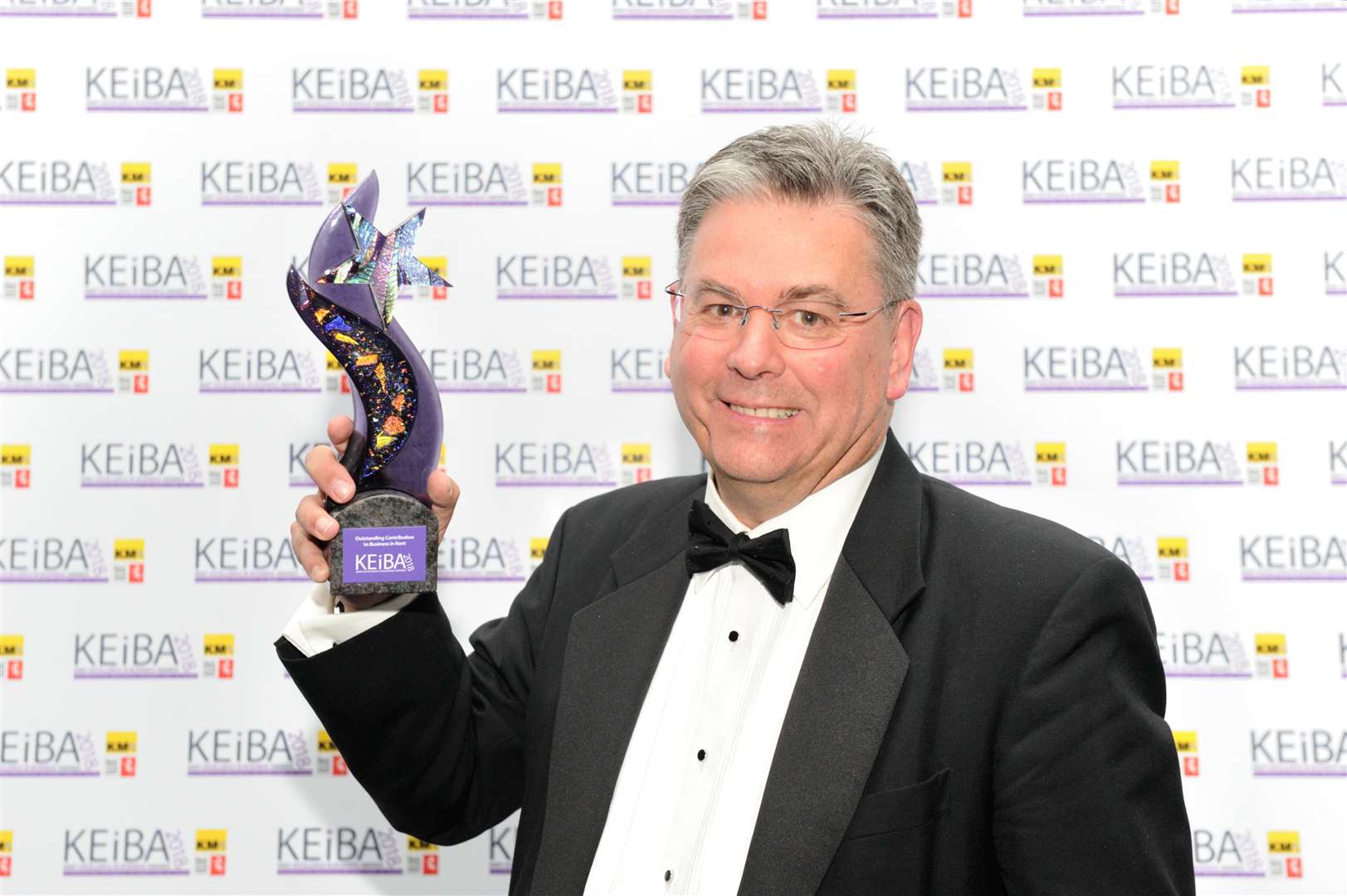 Clive Stevens picks up the KEiBA for Outstanding Contribution last year