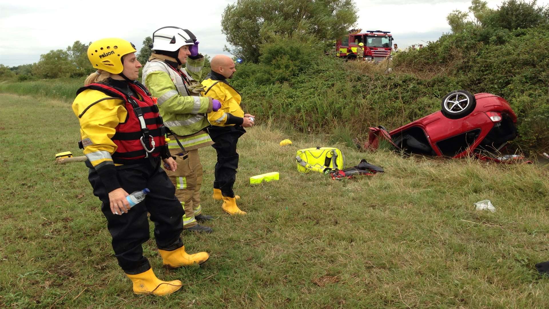 Scene of the rescue. Picture: Kent Fire and Rescue