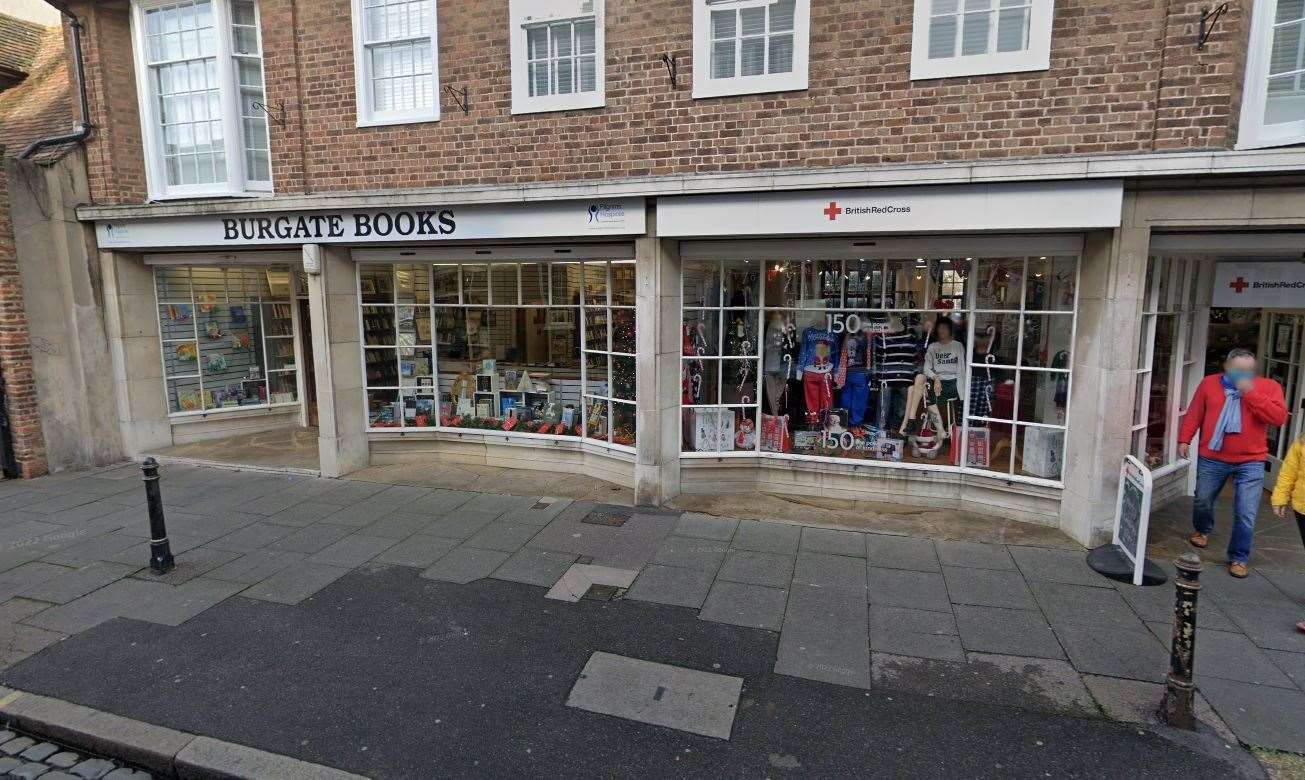 Burgate Books and British Red Cross in Canterbury. Picture: Google Maps