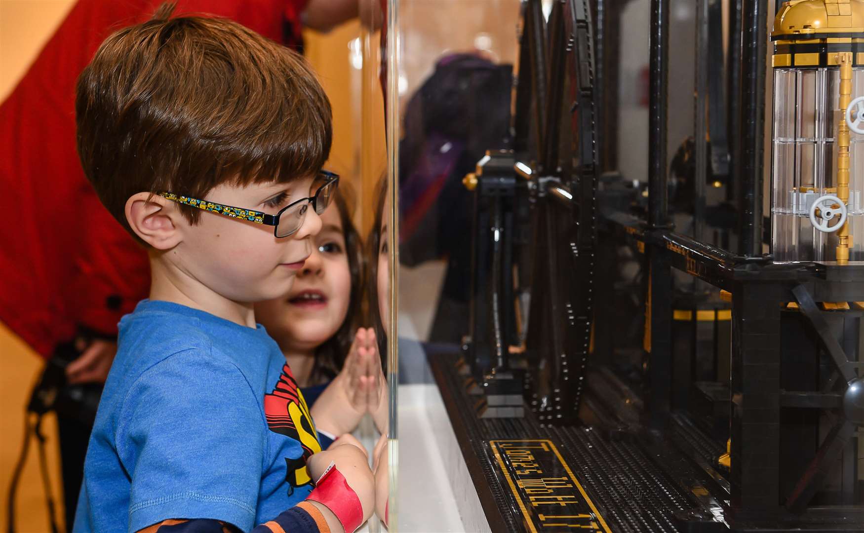 Joel and Rory-Ann take a look at the LEGO exhibition at The Beaney Picture: Alan Langley