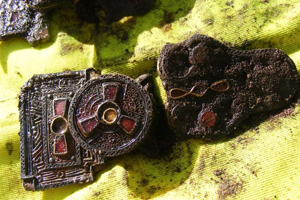 Anglo-Saxon brooches and pins found near Maidstone