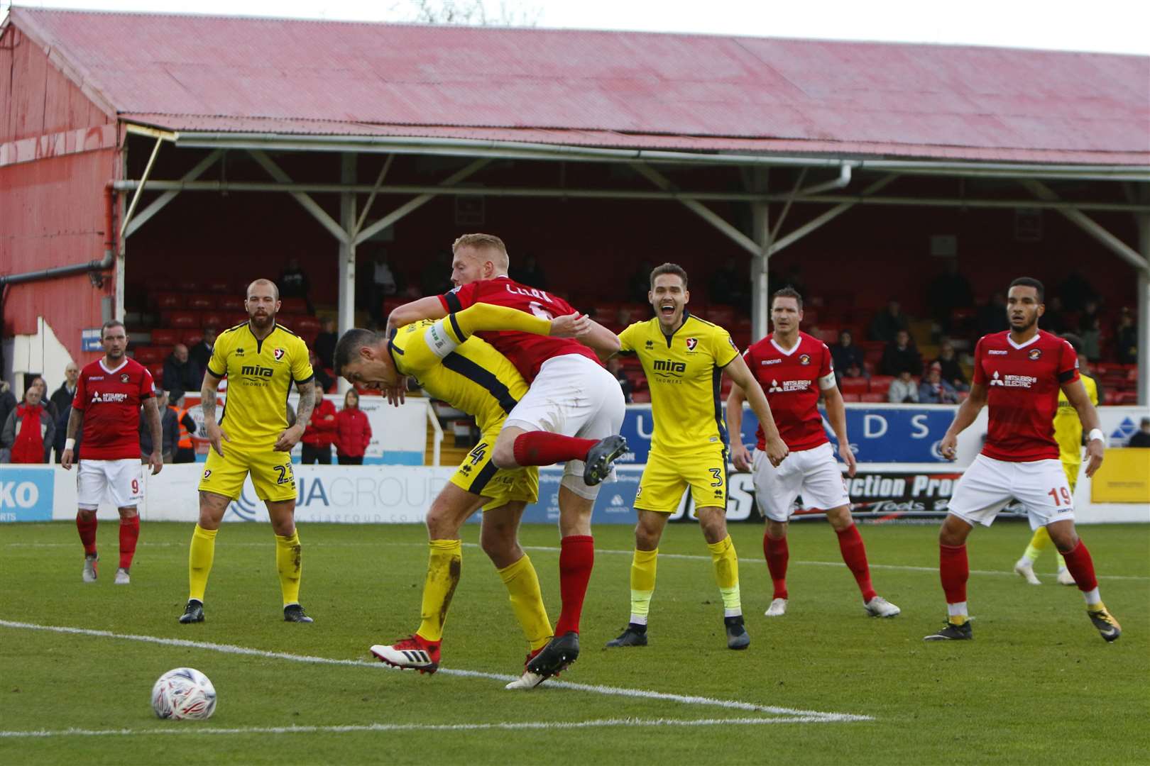 Ebbsfleet and Cheltenham played out a goalless draw on Saturday Picture: Andy Jones