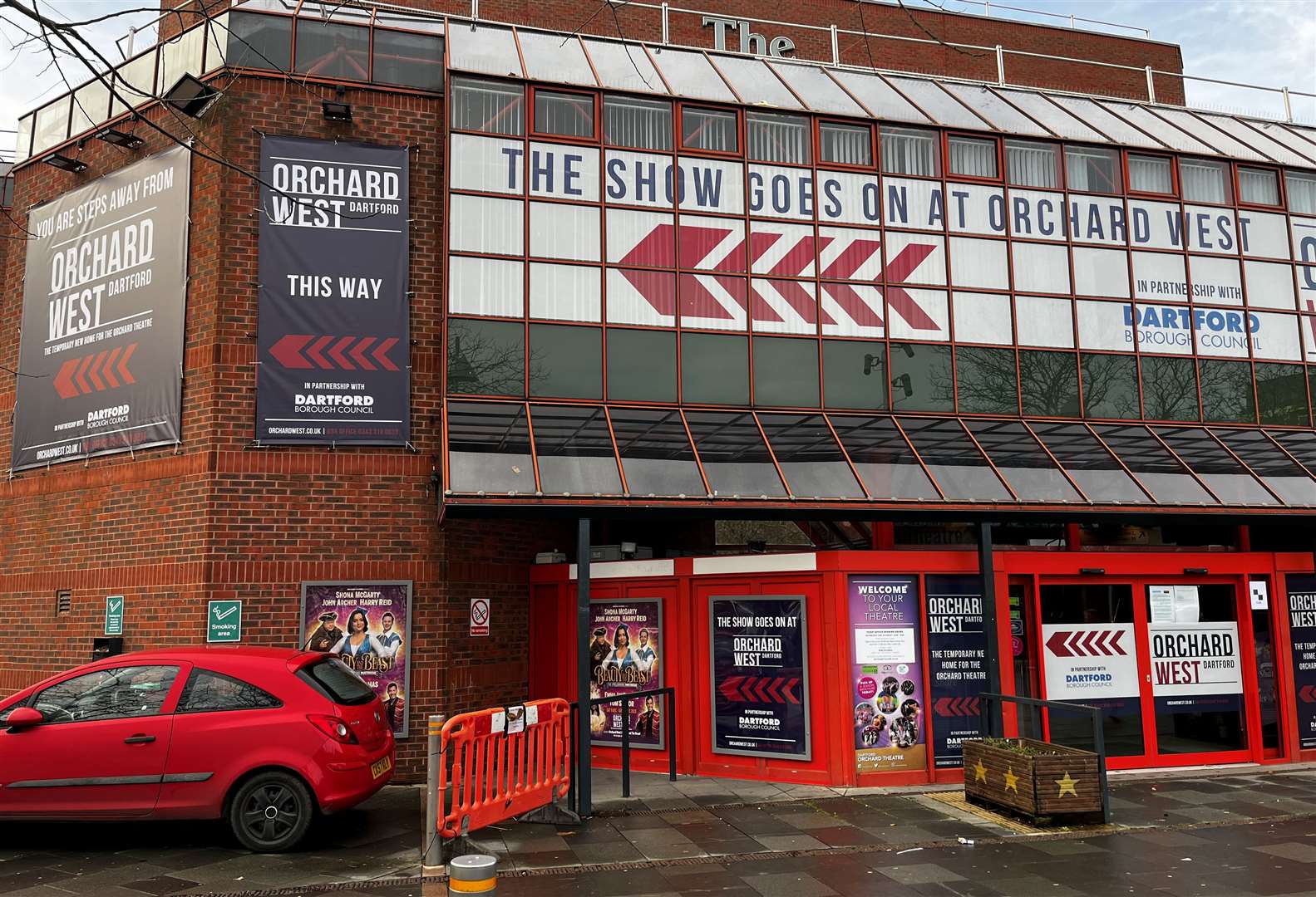 The Orchard Theatre is directing people to the new premises at Orchard West