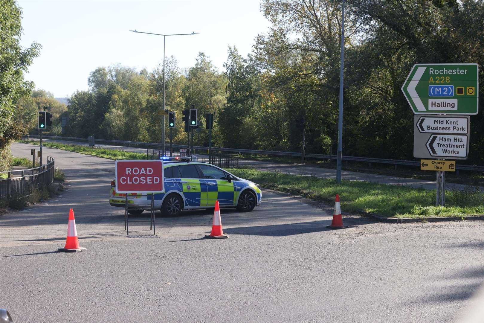 A man died after being hit by a lorry on the A228 in Snodland. Picture: UKNIP