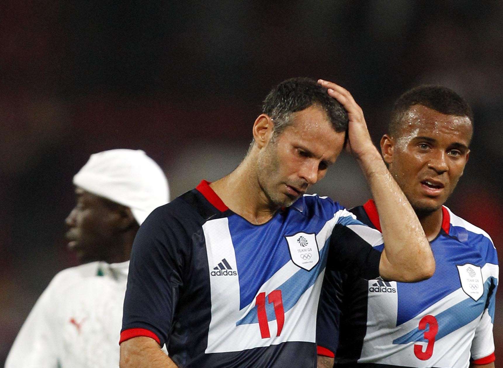 Ryan Giggs and Ryan Bertrand. Picture: Peter Byrne/PA Wire