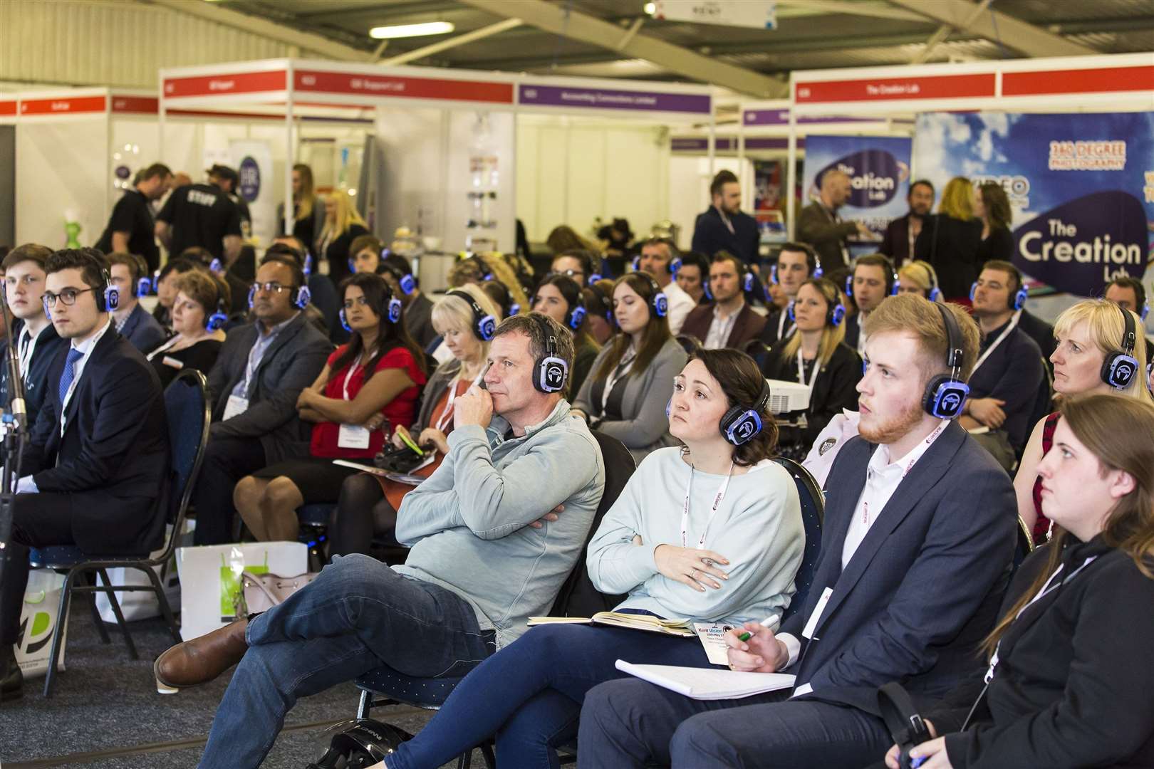 Audience listen keenly to a panel debate at a previous Business Vision event