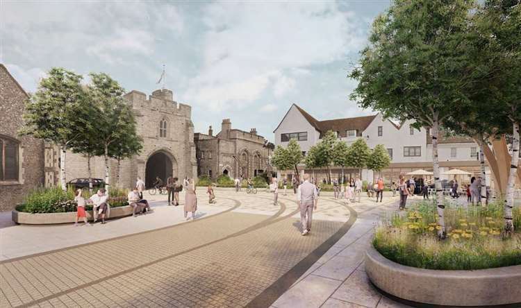 The area by Westgate Towers is planned to become a public realm zone