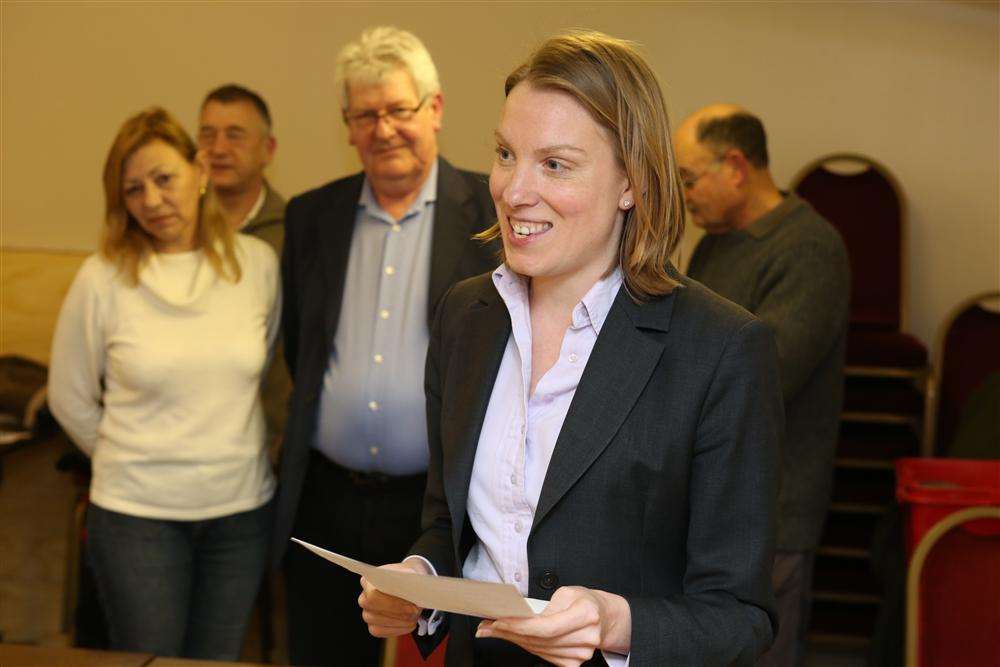 MP Tracey Crouch announces the results