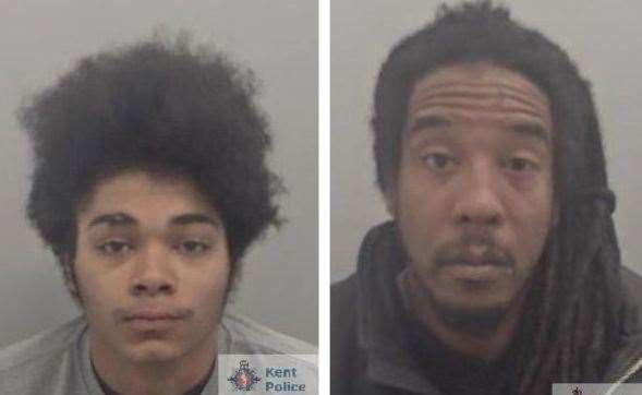 Tyler Lucock and Luke Samuel were jailed after a man was stabbed