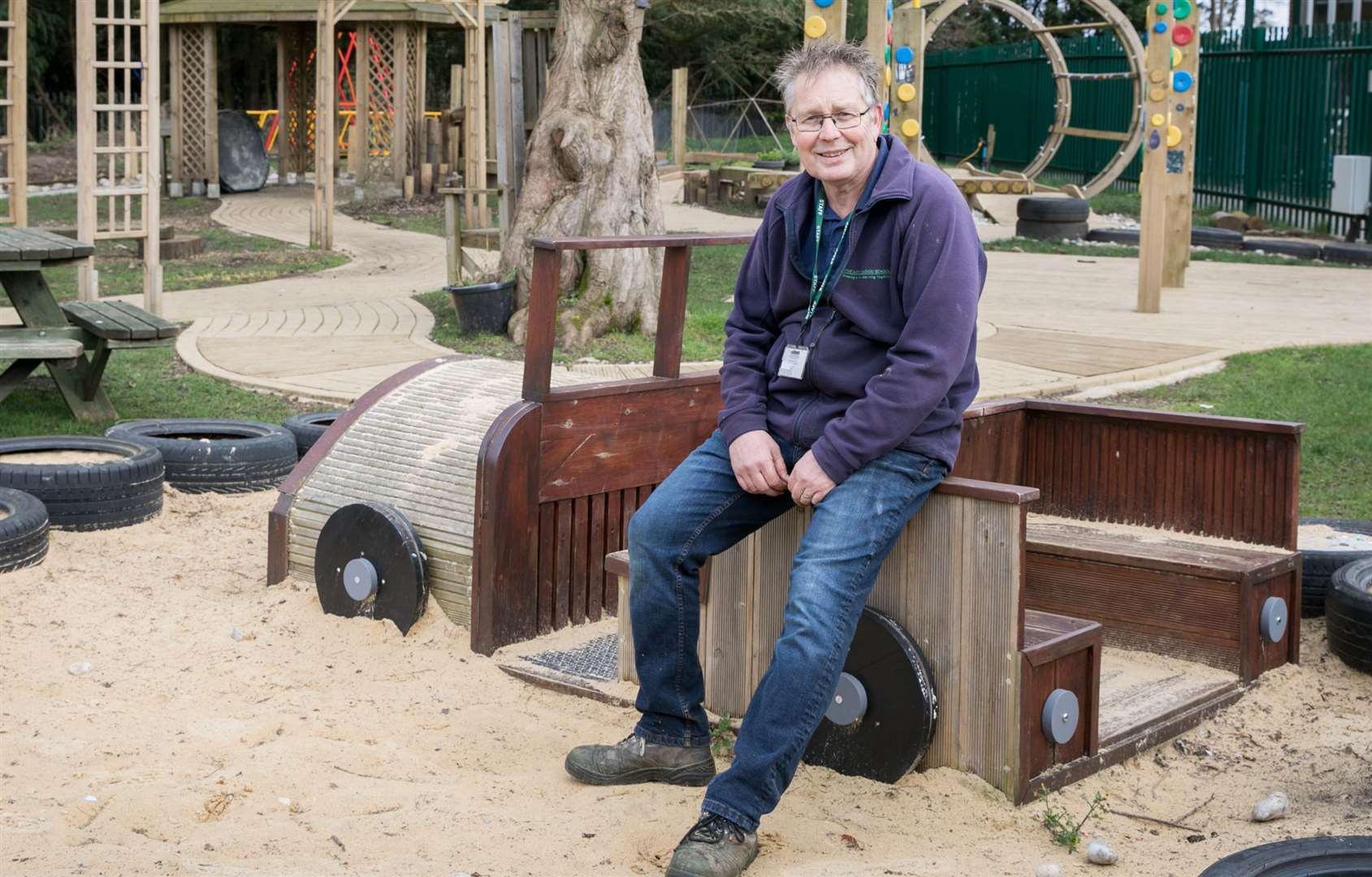Paul Atkinson, head of horticulture, in the sensory garden, where children can play and explore Picture: Matthew Walker