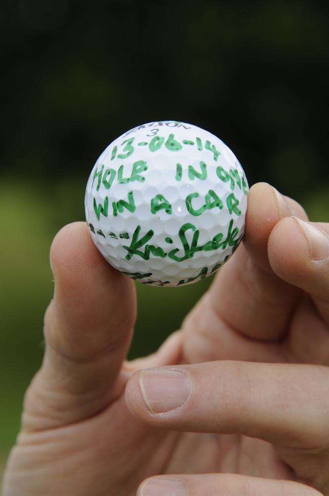 Kevin Steele's lucky golf ball