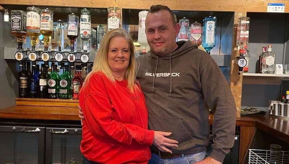 Matthew and Martine Brett pictured at the Saracens Head, which they previously ran. Picture: Matthew Brett