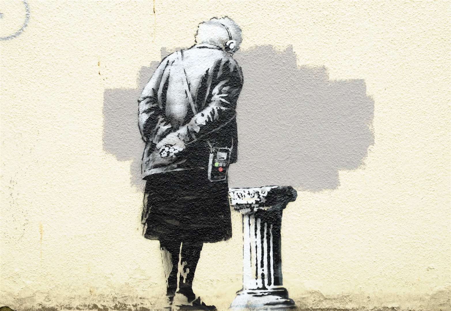 'Art buff' by Banksy appeared in Folkestone in 2014