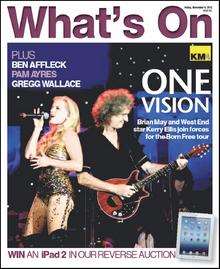 Brian May and Kerry Ellis star on this week's What's On cover
