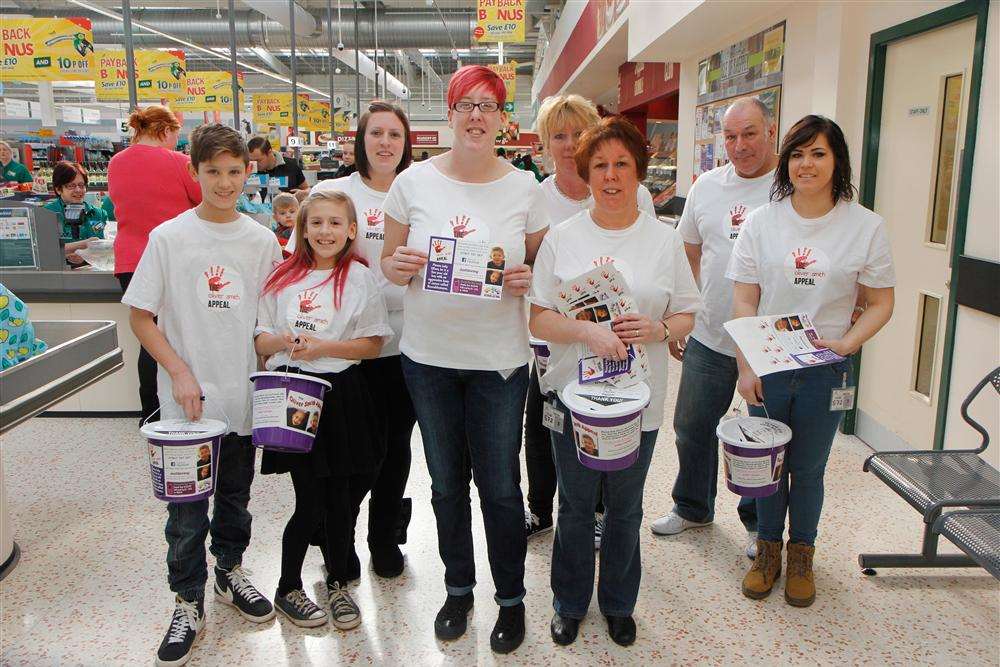 A charity bag pack was held at Morrisons Neats Court in aid of the Oliver Smith Appeal