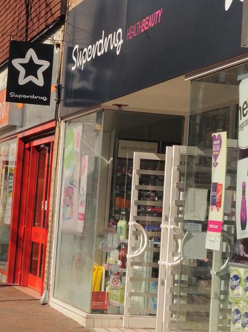 Superdrug in Chatham is selling cheap alcohol