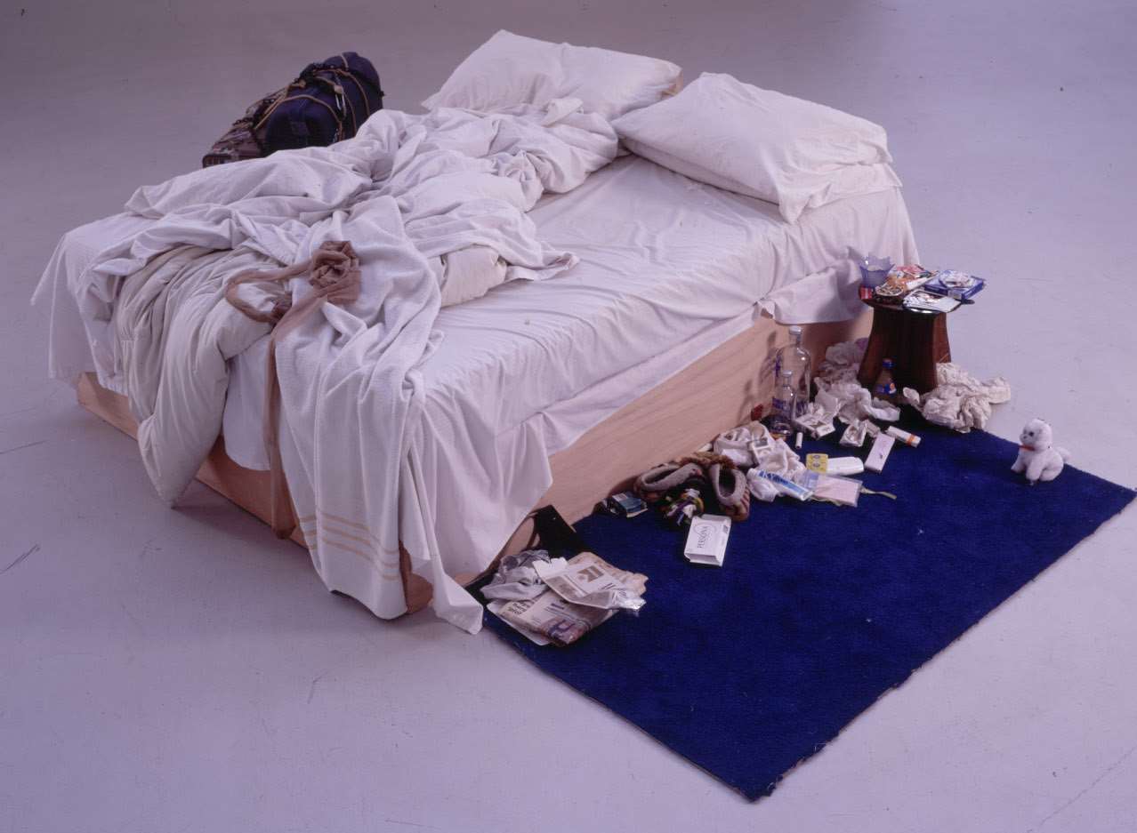 Tracey Emin's iconic artwork My Bed was put up for auction recently