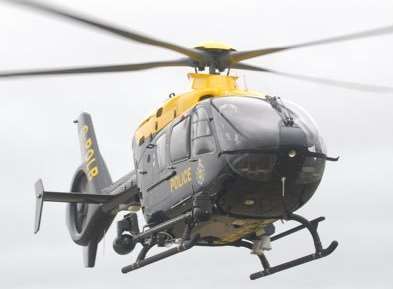 An NPAS helicopter was sent to help