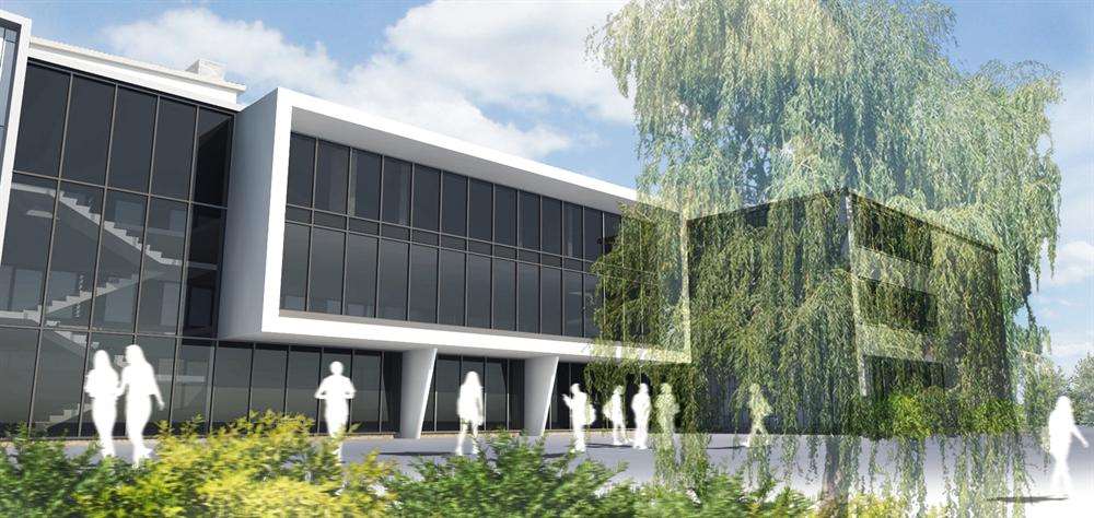 An artist's impression of what Norton Knatchbull School will look like