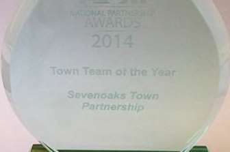 Sevenoaks Town Partnership has been named Town Team of the Year at the Association of Town and City Management 2014 Awards