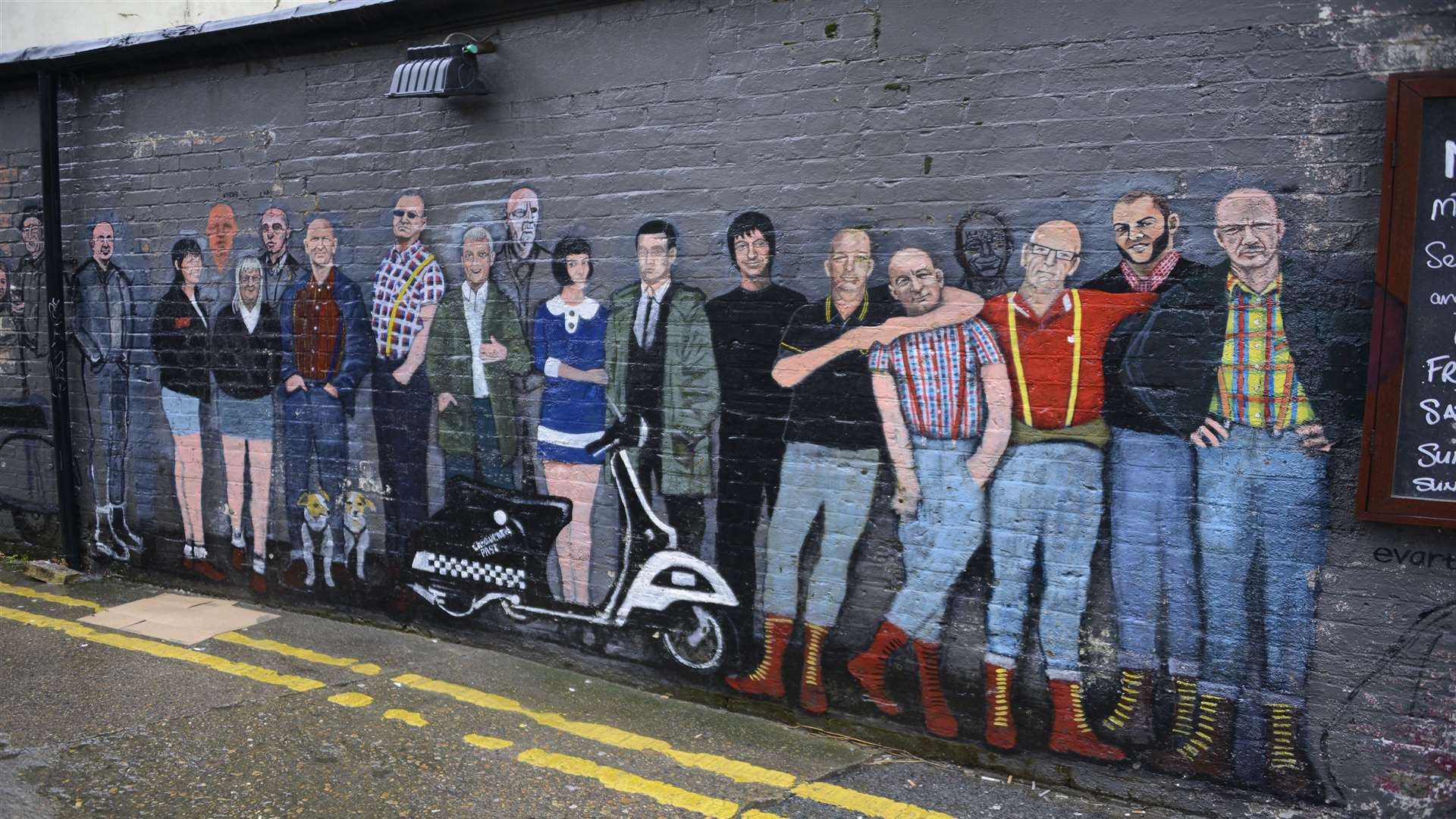 The mural in Mansion Street, Margate