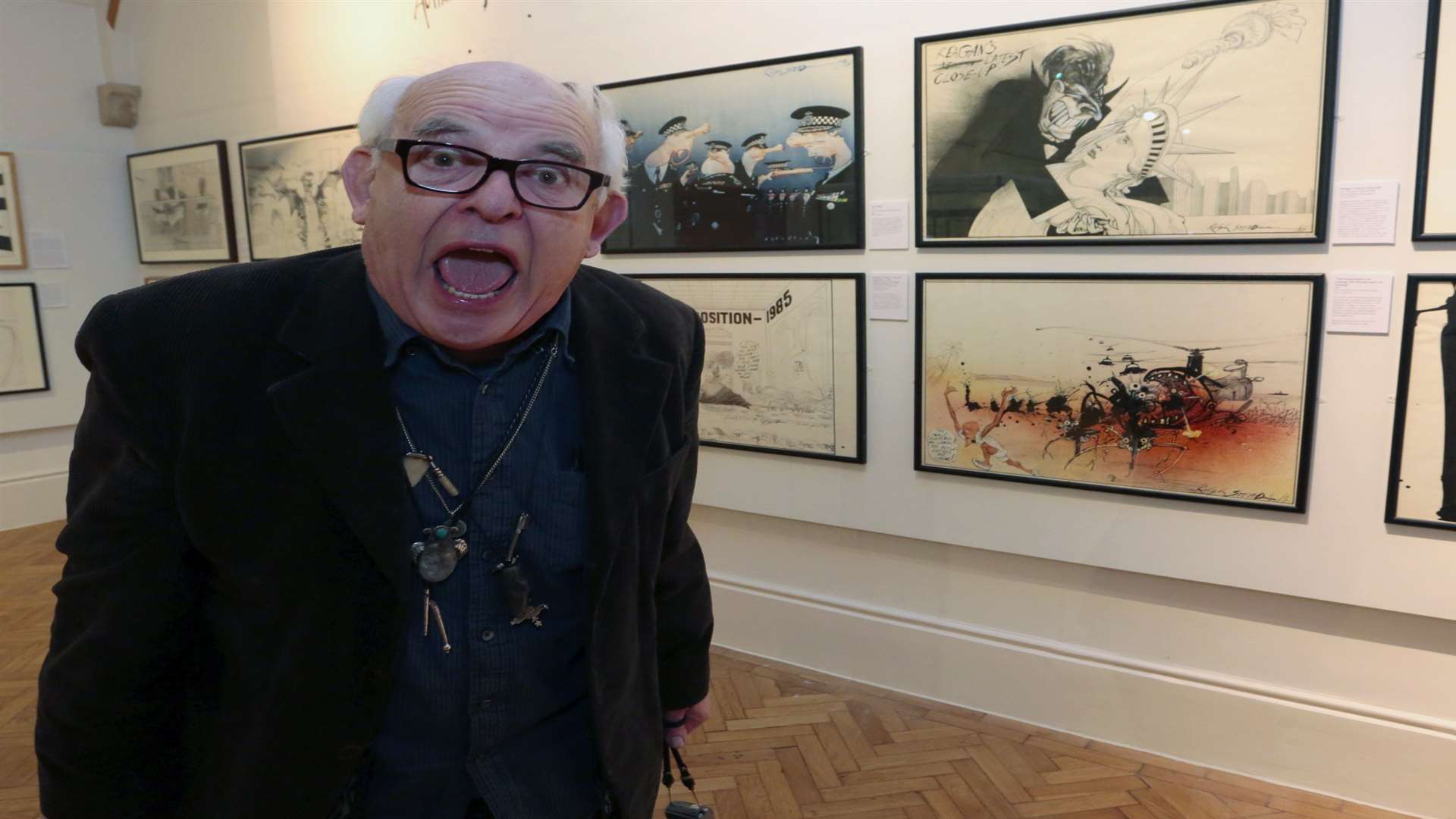 Ralph Steadman is best known for his work alongside famous American journalist Hunter S Thompson. Picture: Martin Apps