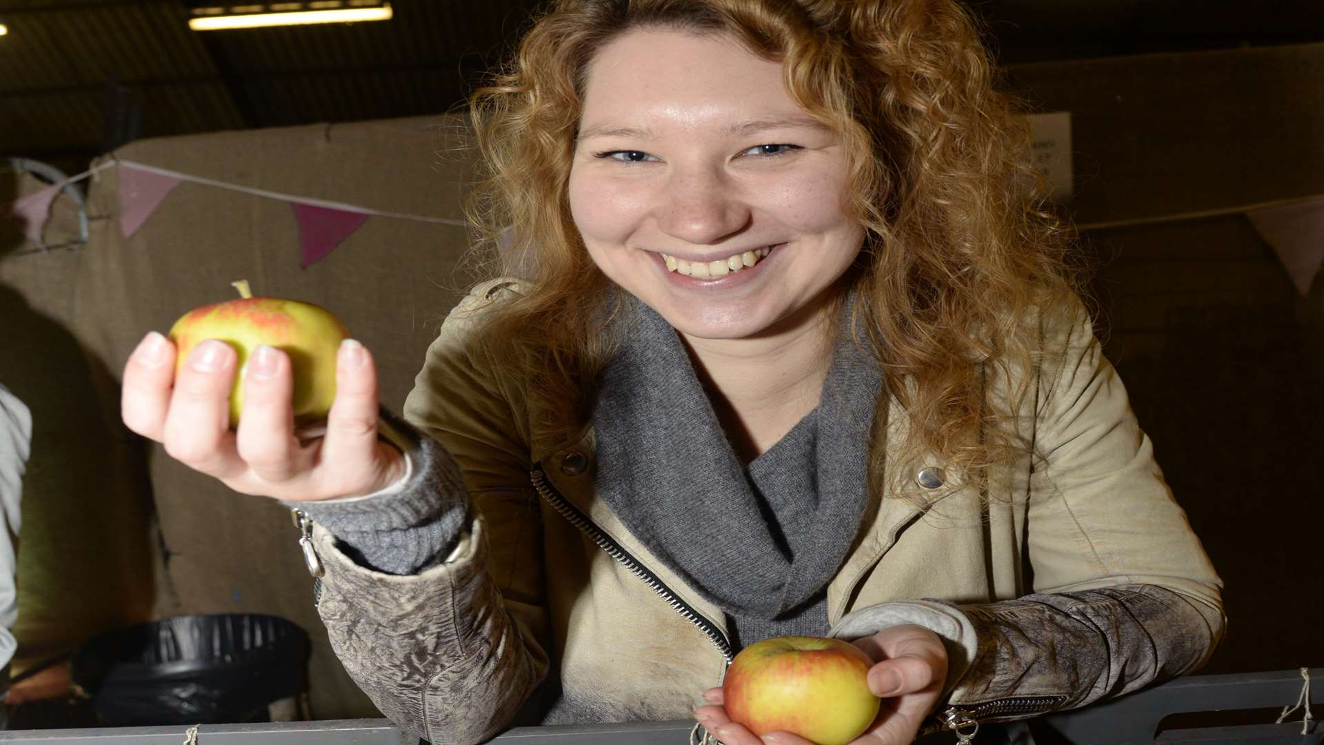 Zuzanna Nowak helped out at last year's National Apple Festival