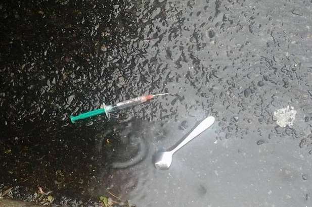 The discarded syringe found in Longport