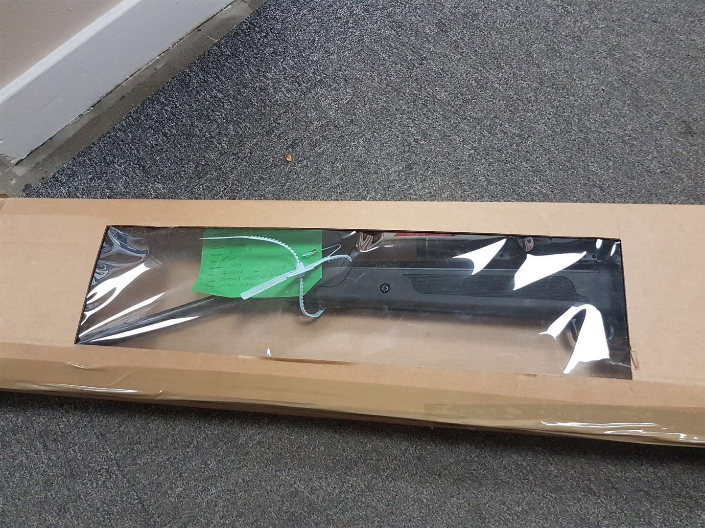 The air rifle recovered by police in Richmond Street, Herne Bay. Picture: Kent Police