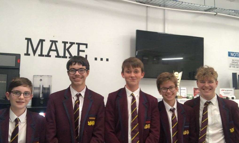 Hex Racing from Simon Langton Grammar School for Boys in Canterbury placed second in the development class and won the fastest car award